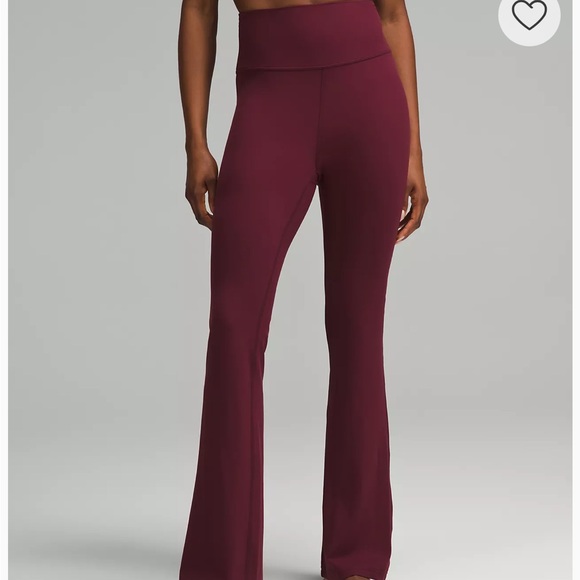 Maroon lululemon flare leggings - Picture 1 of 5
